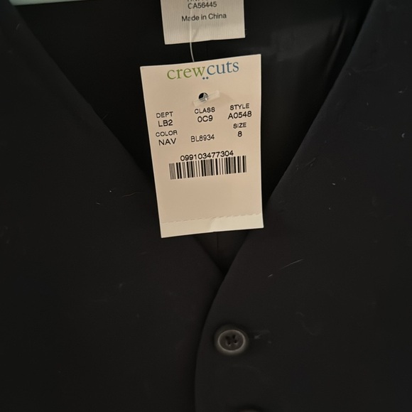 Crew Cuts Vest 8 Navy - Picture 3 of 5